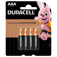 Элемент питания Duracell 4 шт ААА