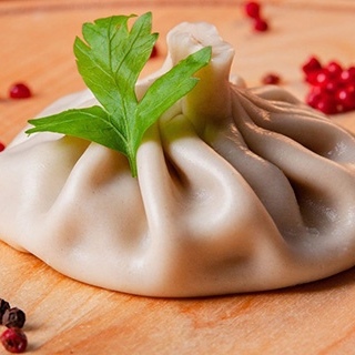 Хинкали вареные из мяса говядины 1 шт
