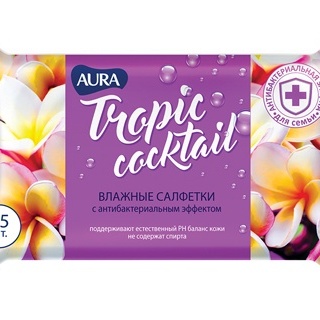 Салфетки влажные 15 шт